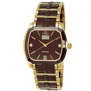 Oniss Women's Sappir  Ceramic  Brown Dial Watch - ON605-LG BRN - Picture 1 of 1