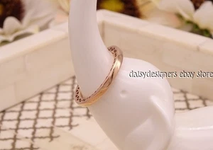 NEW Pandora Classic Hearts Rose Stacking Ring 186237 52 6 Retired - Picture 1 of 4