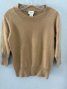 Neiman Marcus Women’s Cashmere Sweater Burnt Orange Size Medium - Picture 1 of 4