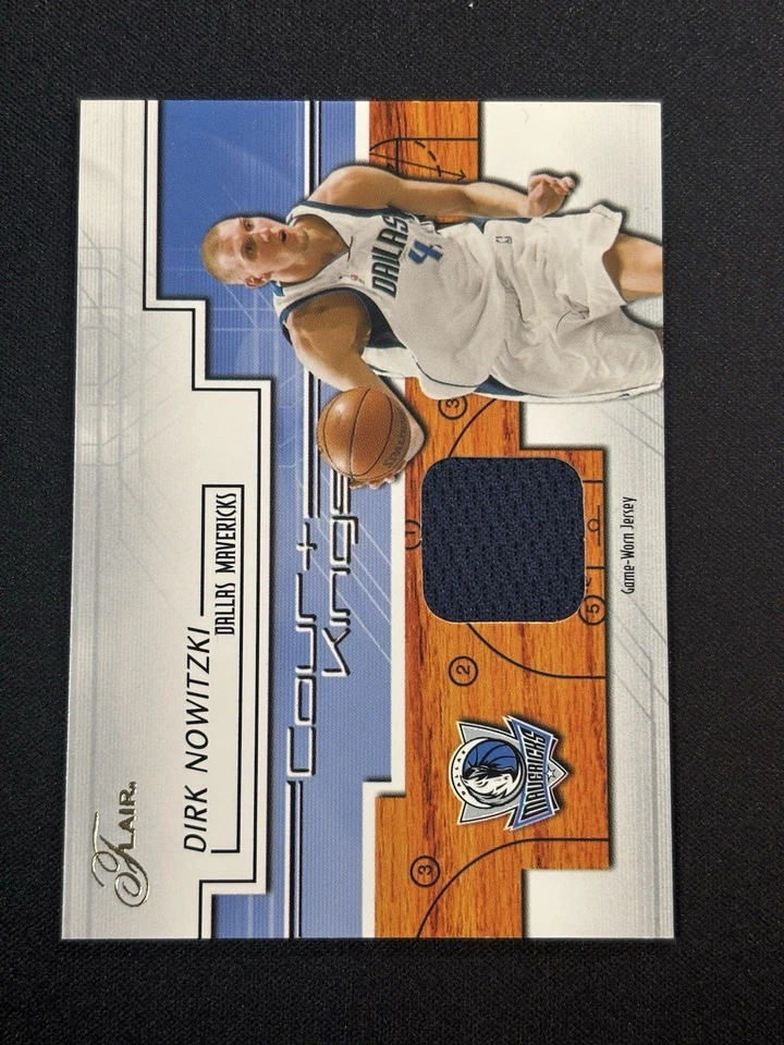 2002-03 Fleer Flair Dirk Nowitzki Court Kings Game Used Jersey #CK-DN - Image 1 of 1