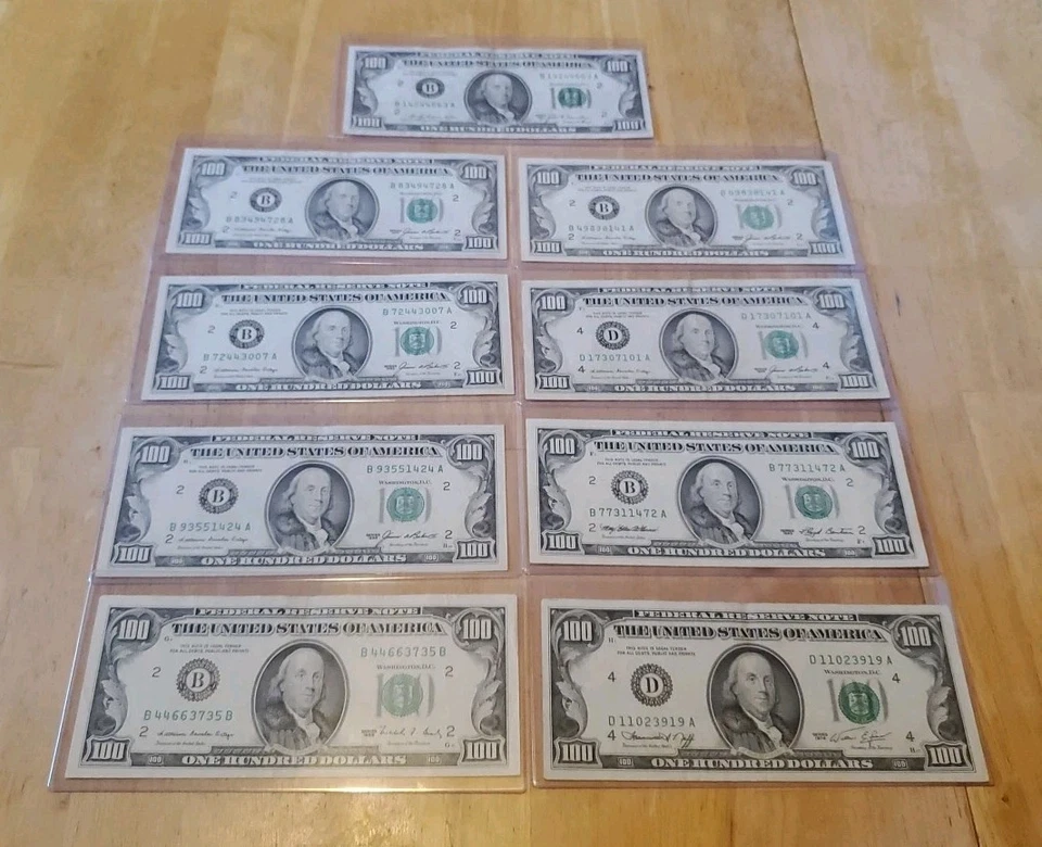 Lightly Circulated Small Face $100 Bill (One Hundred Dollar Bill) - Series 1969 - Image 1 of 4