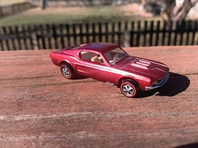 Beautiful Hotwheels Redline Vibrant Candy Red Custom Mustang With Painted Tail! - Image 1 of 4