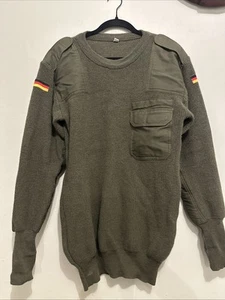 Maglione militare uomo 50 commando toppe gomito verde militare mezza tedesca grande - Foto 1 di 10