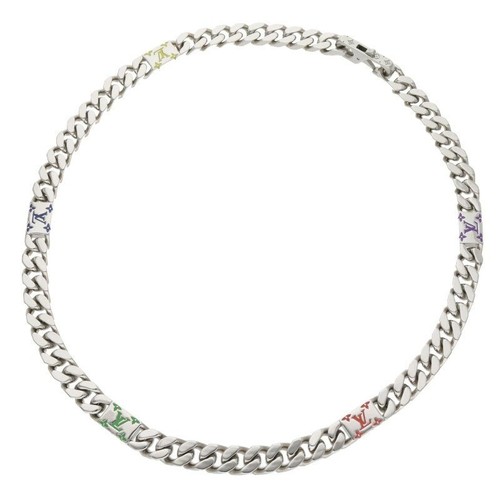 LOUIS VUITTON（LV） LOUISVUITTON M01532 Collana LV Mosaico LV Logo Collier Collana Catena