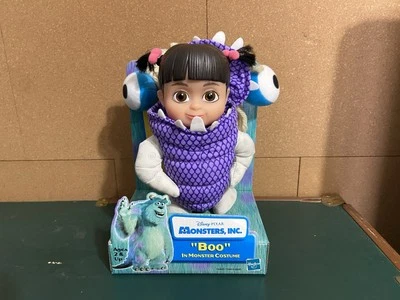罕见皮克斯 2001 迪士尼怪物公司 Boo In Monster 服装 毛绒娃娃 盒装 全新 — 第 1/4 张图片