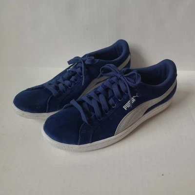 Zapatillas deportivas Puma Vikky azul terciopelo terciopelo para mujer talla 8 espuma suave cómodas EE. UU. Foto 1 de 4