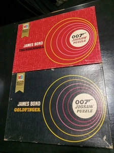 James Bond 2-Sided Puzzle Complete 1965 Goldfinger & Thunderball (Rare) - Picture 1 of 4