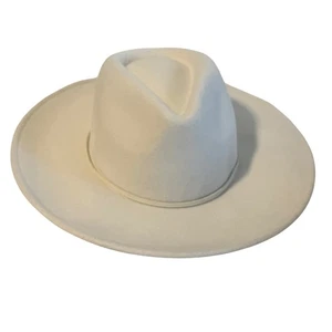 Edler Sonoma Fedora-Hut creme/elfenbein breite Krempe - verstellbare Kopfgröße - neu mit Etikett - Bild 1 von 20