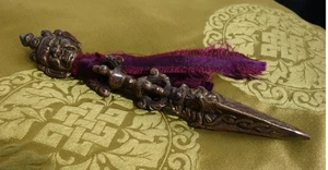 Mahakala Phurba muy energético de bronce de Nepal - Imagen 1 de 3