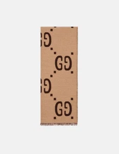 Bufanda Gucci de Seda y Lana Jacquard con GG - Imagen 1 de 4