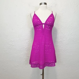 Victoria's Secret Schlupfkleid Spitze Pink Große L - Bild 1 von 9