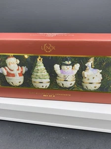 Set of 4 LENOX Mini Sleighbell Ornaments - in Original Box EUC! - Picture 1 of 9