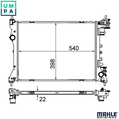RADIATOR ENGINE COOLING CR 2056 000S FOR ALFA ROMEO FIAT DOBLO/Cargo/MPV/Combi - Image 1 of 4
