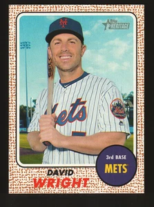 2017 Topps Heritage #23 - David Wright - New York Mets 17-1162 - Foto 1 di 2