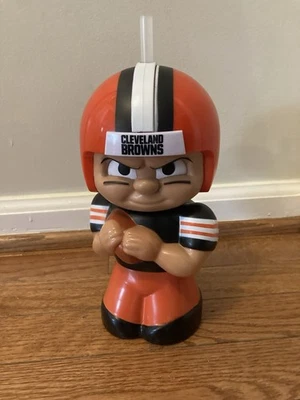 NFL Teenymates Big Sip Cleveland Browns 3D Personaje Botella de Agua 16 OZ - NUEVO Foto 1 de 3