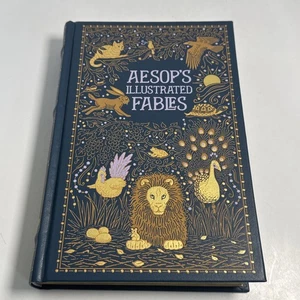 Aesop's Illustrated Fables Barnes & Noble Leather Hardcover Collectors Edition - Imagen 1 de 12