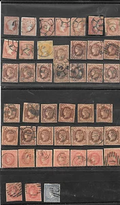 España. Conjunto de 42 sellos de 4 ctos y pareja vertical RC 30 - Picture 1 of 1