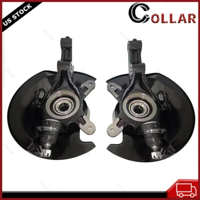 Front Steering Knuckles & Wheel Bearing Hubs for 2003 2004 2005 Honda Civic 1.7L Foto 1 de 4