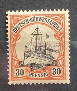 German South West Africa Yacht 30pf MH N98 - Picture 1 of 1