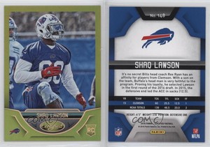 2016 Certified Rookies Mirror Gold /25 Shaq Lawson #148 Rookie RC