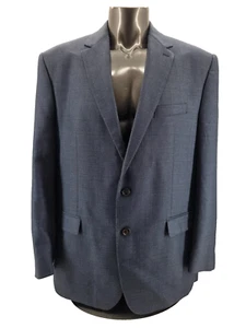 Giacca blazer RALPH LAUREN uomo 50 lungo seta lana sport cappotto blu a quadri - Foto 1 di 10