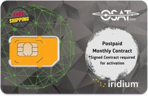 Iridium Satellite Phone Post-paid SIM Card - Photo 1 sur 1