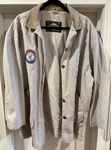 Vintage Triangle Jacket Mens Large Beige Hiking Hunting 1987 La Montagna - Picture 1 of 5
