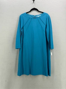 NWT Antonio Melani Womens Blue Long Sleeve Montana Sheath Dress Size 14 - Picture 1 of 8