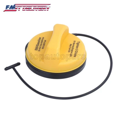 Tapa de llenado de tanque de combustible amarilla para camioneta GMC Sierra 1500 Yukon XL 2007-2011 Foto 1 de 4