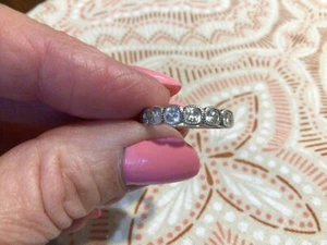 Authentique bague d'éternité Pandora en argent sterling CZ, taille 6 - Photo 1/7