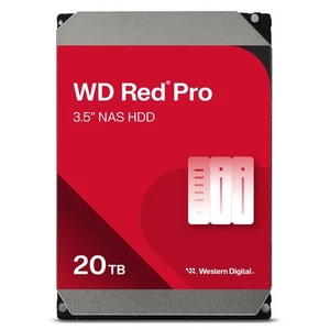 20TB WD Red Pro NAS Internal Hard Drive HDD - 7200 RPM, SATA 6 Gb/s, CMR, 512... - Afbeelding 1 van 7