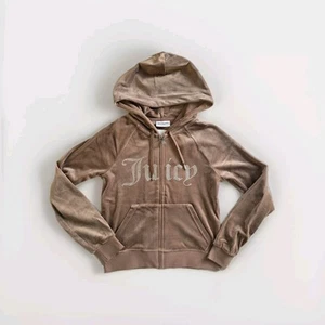 Juicy Couture Damas Cremallera Capucha Visón Talla Pequeña Totalmente Nuevo Con Etiquetas - Imagen 1 de 7