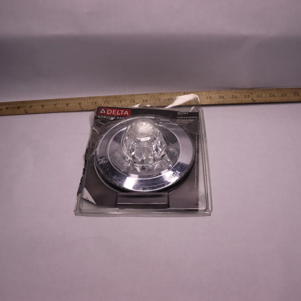 Delta 1 manija perilla válvula moldura gris cromo RP77740-3 falta herrajes Foto 1 de 4