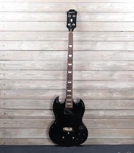 Epiphone SG Bass Ebony Finish Electric Bass As Is Missing Parts - Picture 1 of 6