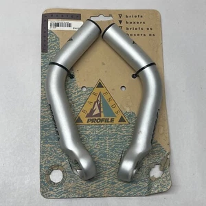 Profile Design Boxer Bar Ends Silver BEB02 Brand New Vintage 90’s Bar Ends Pair - Picture 1 of 4