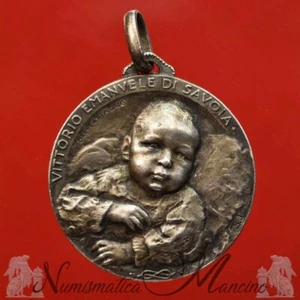 Medaglia Commemorativa Nascita Vittorio Emanuele di Savoia 1937 in argento - Imagen 1 de 2