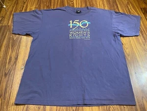 Vintage Womans Rights Seneca Falls Feminist T-shirt Tee Equality XXL USA 1998 - Picture 1 of 8