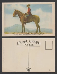 Postcard Royal Canadian Mounted Police Ontario Canada Unused Pub. Jack H. Bain - Picture 1 of 3