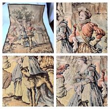 1920s-40s French Made Venetian Tapestry Renaissance Rococo Victorian -Greyhound