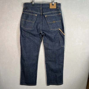 Vintage Polo Jeans Ralph Lauren Mens 31X30 Blue Carpenter C-5 Baggy Relaxed - Picture 1 of 12