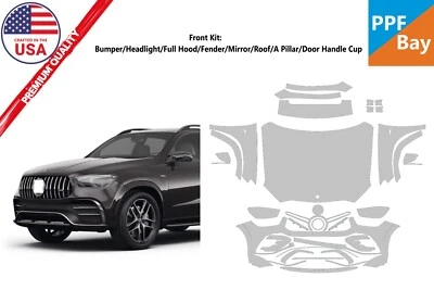 Película de protección de pintura delantera precortada PPF para Mercedes-Benz GLE AMG Line 2024-2025 Foto 1 de 4