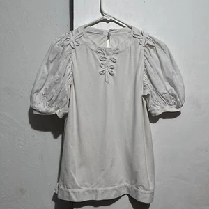 Blusa Anne Fontaine Talla 42 Ajuste Como S/M Estado Aceptable Mangas Globo - Imagen 1 de 15