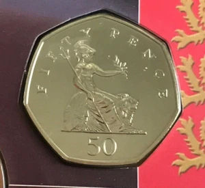 Simply Coins~ 2002 BRITANNIA 50 PENCE COIN BRILLIANT UNCIRCULATED BU - Picture 1 of 3