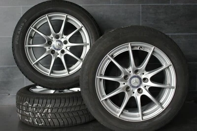 Original Mercedes C-Klasse w204 Alufelgen Winterräder 205 55 r16 NEUE REIFEN!!! - Bild 1 von 4