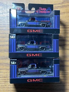 M2 Machines 3x 1976 GMC SIERRA GRANDE 15 - "SS02", R98 25-07. 1:64 Scaleš„ - Picture 1 of 1