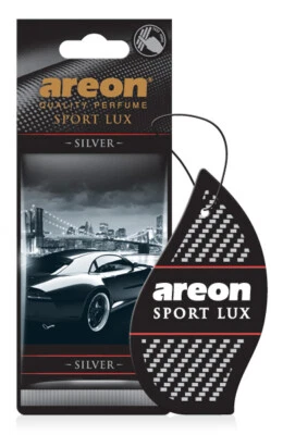 Areon Sport LUX Quality Perfume/Cologne Cardboard Car Air Freshener, Silver-24PK - Image 1 of 2