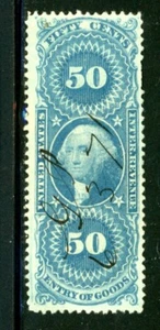 US Scott # R55c - Used - 1871 Pen Cancel                   (18-C223) - Picture 1 of 1