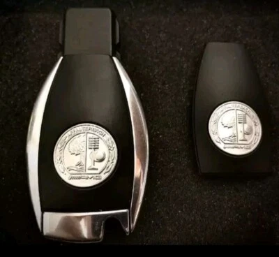 MARKLOUS NEU AMG Abdeckung für Schlüssel Batteriefach AMG Logo Mercedes-Benz Logo Emblem