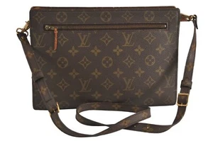 Authentic Louis Vuitton Monogram Enghien Shoulder Cross Bag Old Model LV 4644M - Picture 1 of 10