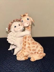 Dreamsicles Cherub Hugging Giraffe - Picture 1 of 7
